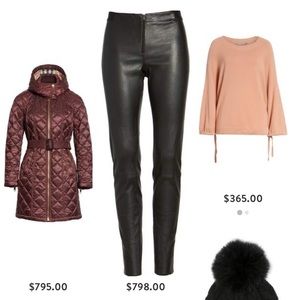 Sale! Alice & Olivia leather pants/leggings!